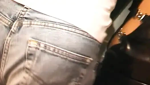 Tied up Man Is in the Hands of His Rough Mistress