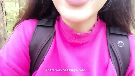 Risky German JOI public masturbation (almost caught)