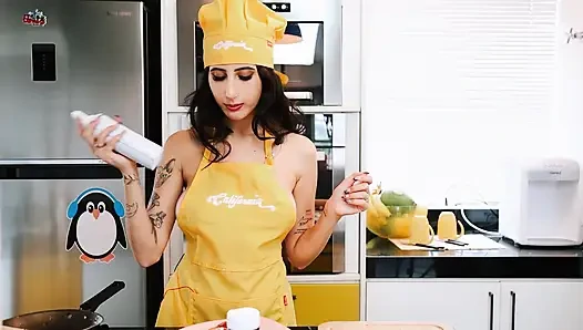 Hot lesbian Latinas cooking - Part 2 - SFW