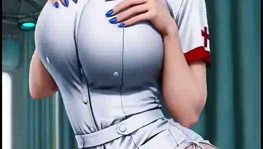 Tarian perawat panas (animasi Ai)