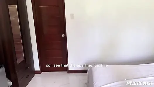 Gadis konyol ini nggak baca buku sewa rumah dan sekarang dia bayar pakai memeknya
