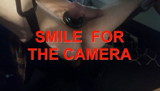Lächeln für die kamera