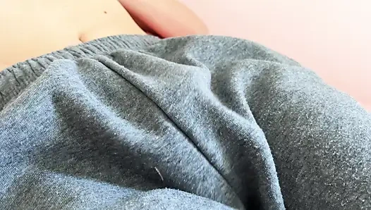 Stepbrother cums in my panties and I will wear them at the gym