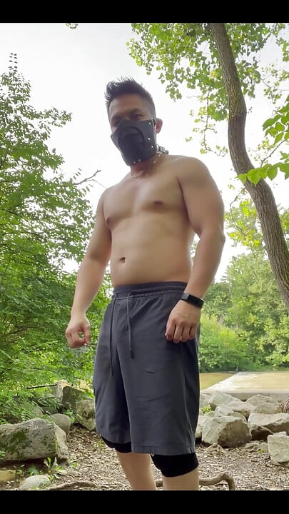 Just Flexing My Muscles and Letting off Some Steam by the Dam! Feeling Powerful and Refreshed!
