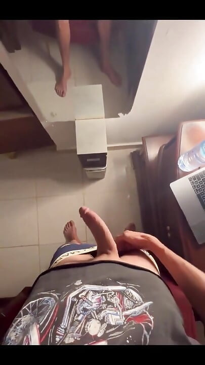 Hung Twink Jerking off His Huge Monster Cock