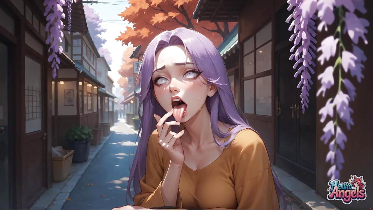 Purple Hair Sensation: Tokyo Alley Cum Drip