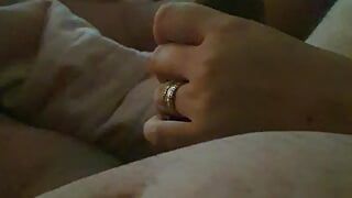 Step mom handjob step son dick perfect in bed