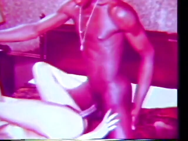 Sexy vintage action with big black cock