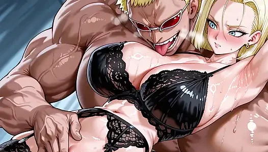 Doflamingo (op) x Android 18 (db)