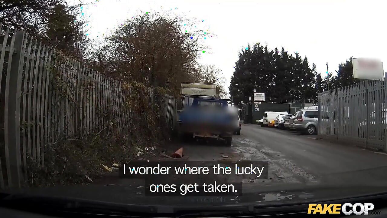 Fake Cop - Busty Blonde Fucked in Junk Yard