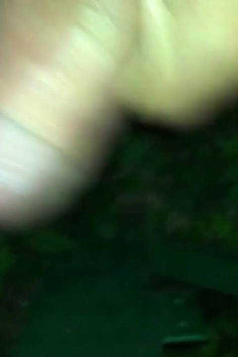 Loudly Night Cumshot on Light Pole. Fast Jerking