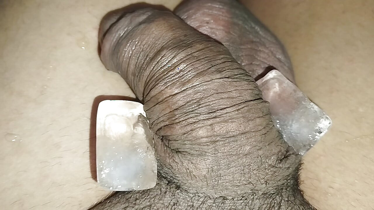 Ice on the penis