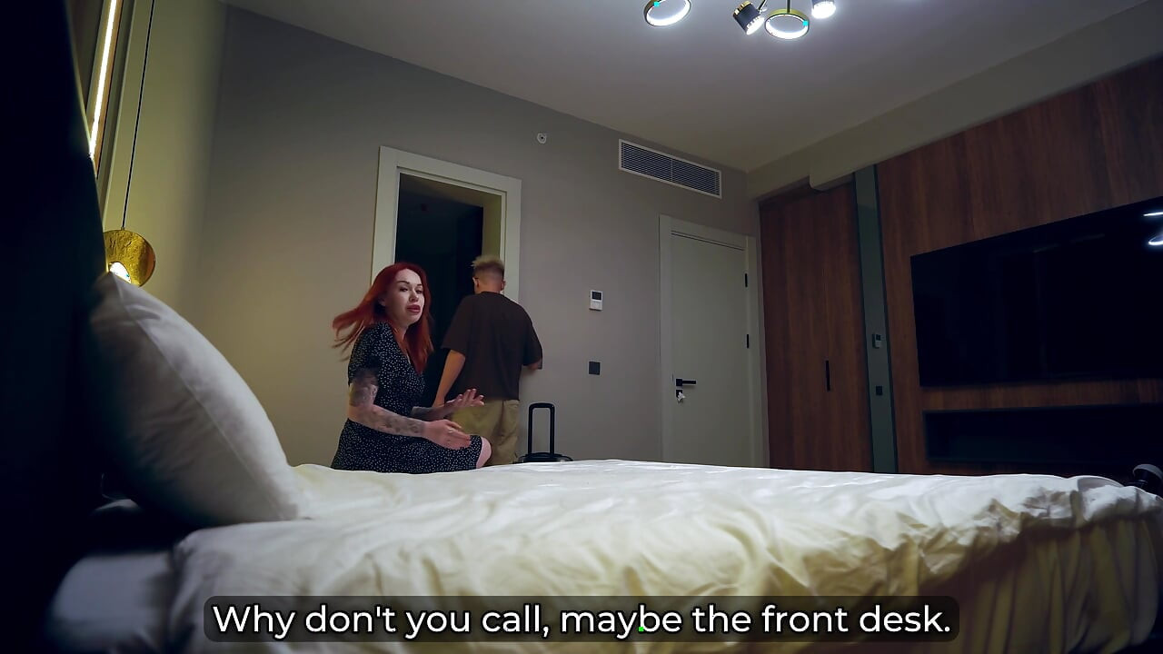 Step Mom Shares Bed with Step Son in 4K Hotel Fantasy-wild Night!
