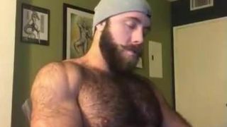 Hairy Lumberjack Shows Off his Cock ( No Cum )