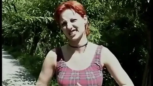 Redhead MILF for first time on cam