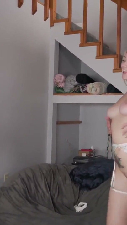 Busty Tattooed Wife Lucky Kay Takes a Big Hard Cock In Front of Cuck Husband | Clip 1