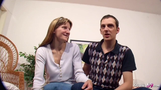Stupid German Cuckold let his Anorexic wife Fuck Stranger