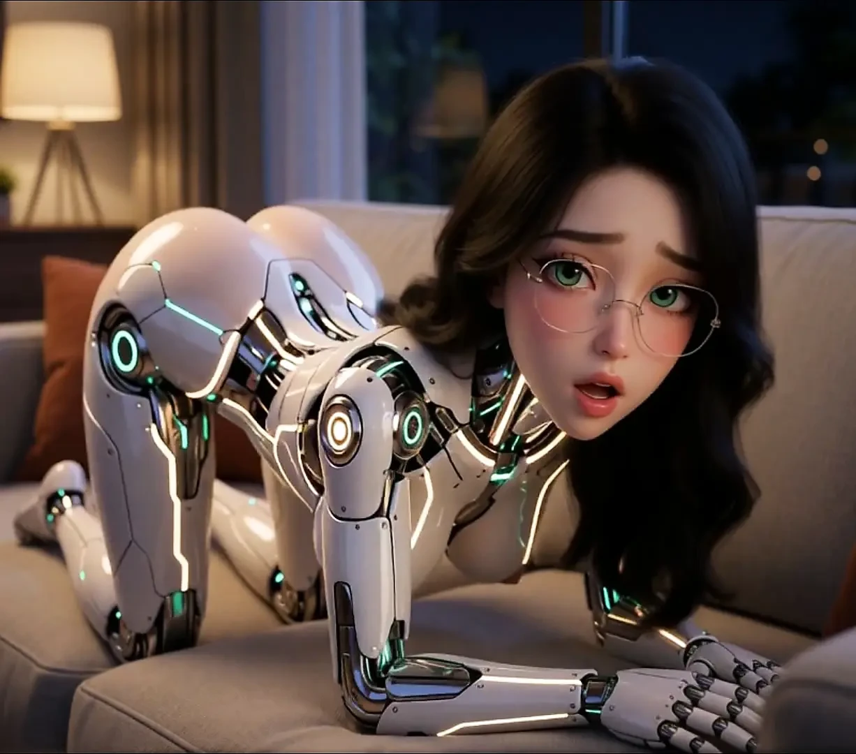 In the near future, robots will give you the best orgasm of your life (AI-generated).