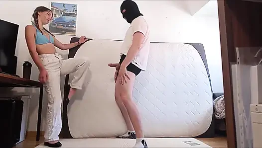 Hard Kicks From Her in the Balls