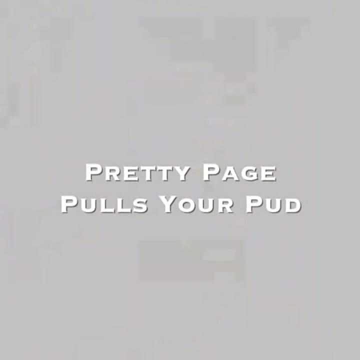 Pretty Page Pulls Your Pud