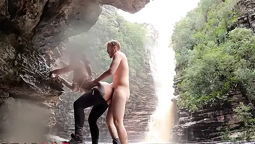 Dreadhot Gets Fucked Raw in a Cave - Risky Outdoor Sex