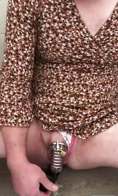 Sissy using BBC Dildo