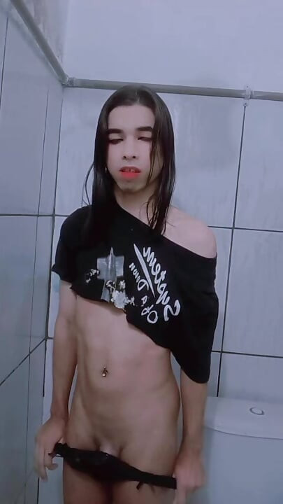 Ela Carlazinha Mulher Trans Feminina Nua Carles de calcinha