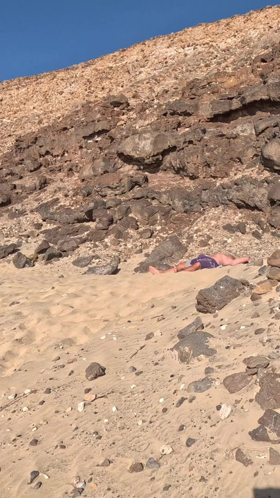 Towel Secret - I Helped Him Cum Under the Beach Towel