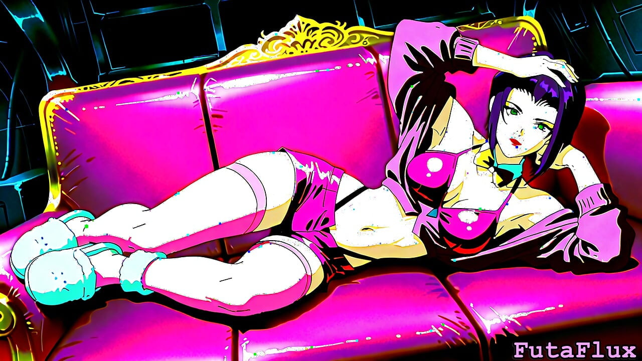 Futanari Faye Valentine - Masturbating, Cumshots, Self-sucking, more!