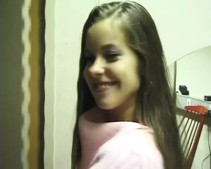 The first audition of Michaela the beautiful girl today