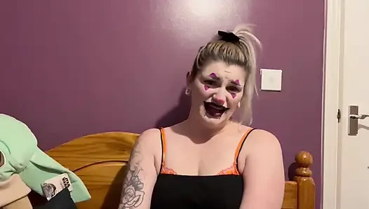 Clown, stiefschwederin entdeckt dich, wichsanleitung