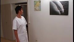 Brunette Nurse Is Fucked by Doctors and Has to Swallow