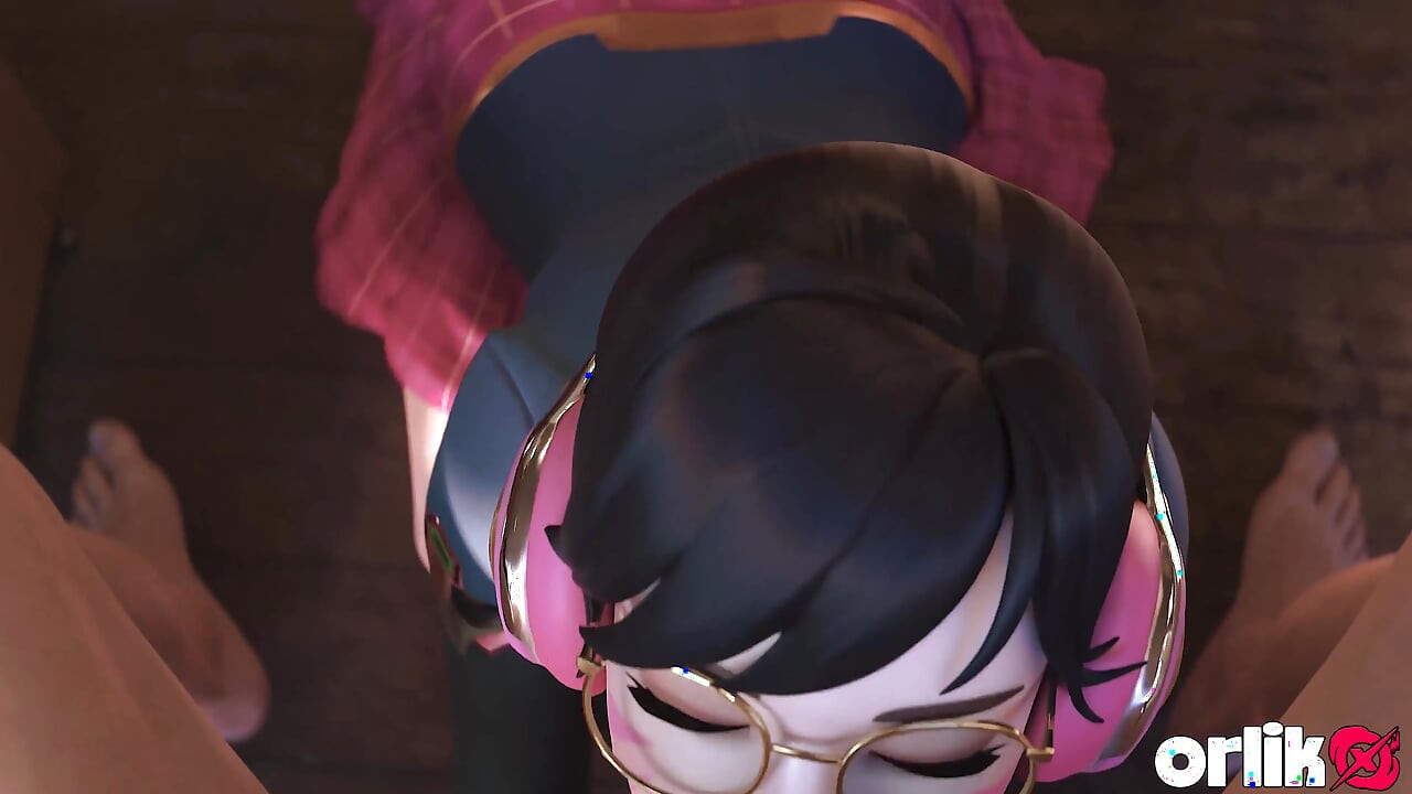 Overwatch D.va bad girl academy - merusak tes, masukin kontol mentor dalam banget