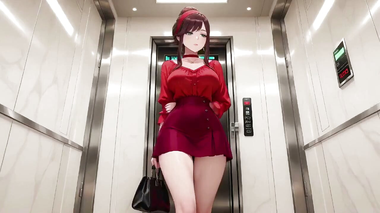 From Office to Hotel Bed, She Fixes Her Shirt While Locking Eyes with You