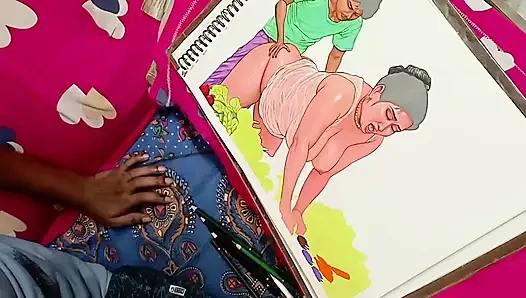 Seorang wanita desa India yang seksi tapi malang meniduri penjual sayuran untuk membayar sayuran