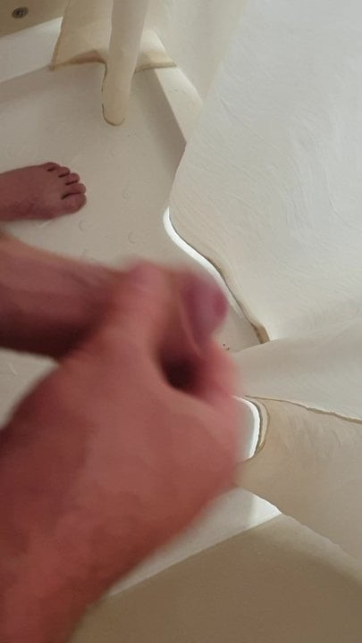 Cumming in shower