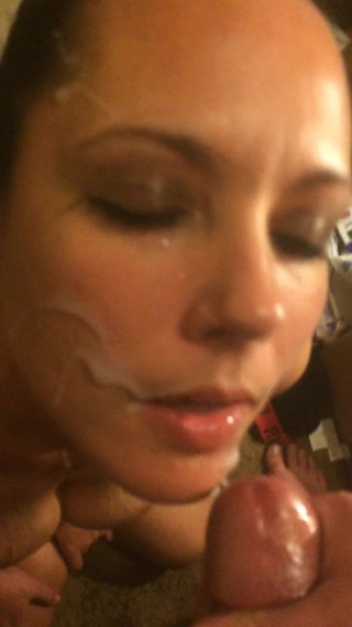 White - Slow build up to a massive cum facial