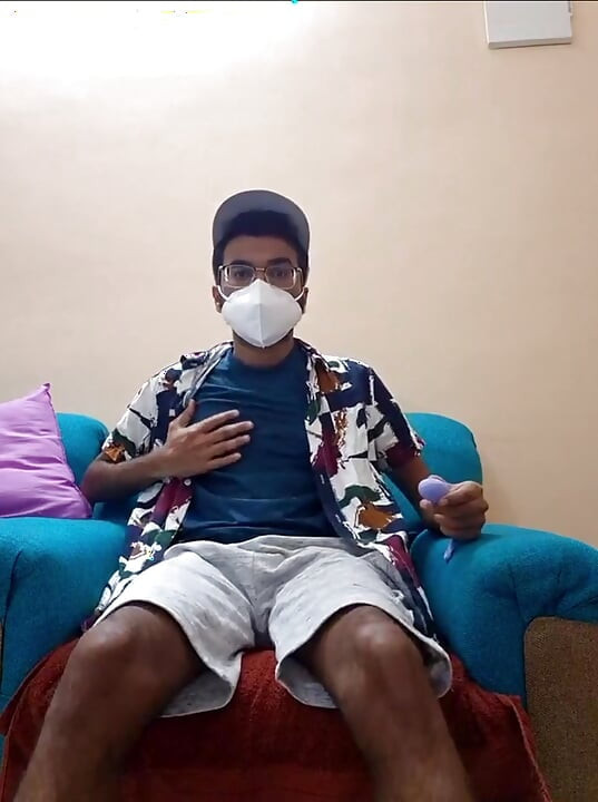 Desi handsome indian webcam anal toy fucks the piss out of him uncontrollably pissing in underwear and cumshot bottomless naked