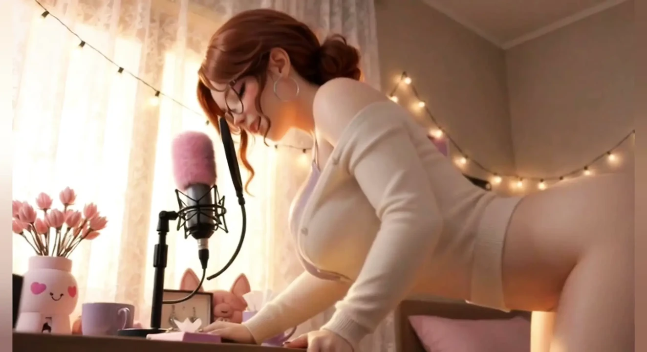 Sensual Lactation ASMR &ndash; Whispering Redhead Massages Her Heavy Milky Breasts