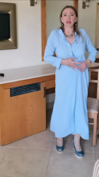 Bonito vestido azul