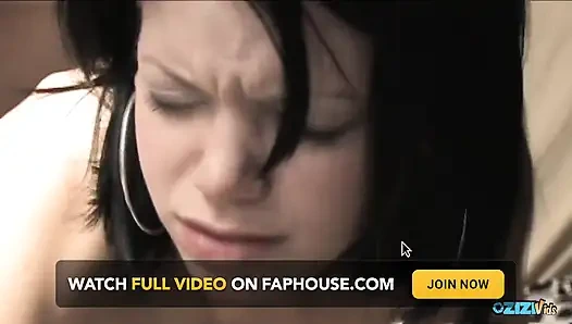 After chatting online cute teen hooks up with a stranger and sucks his big balls