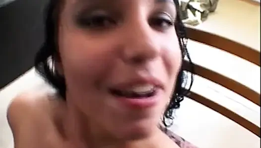 Double Penetration and Cumshot in Mouth of Three Monster Black Cocks for Busty MILF