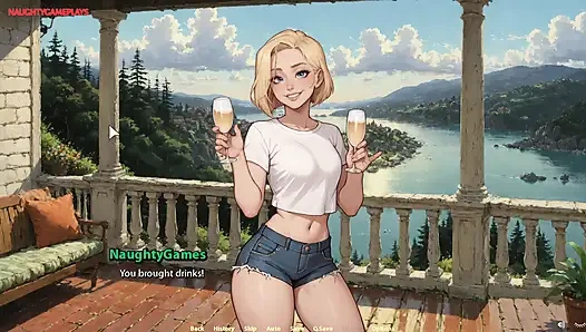 Blonde Fucked Hard and Creampied While Riding Big Cock - Moonripple Lake 03 By BCG