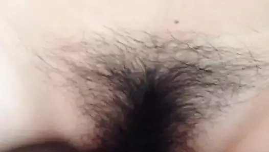 Fucking a Chinese Spread Hairy Pussy