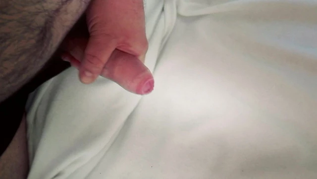 Amateur masturbation with wet dick