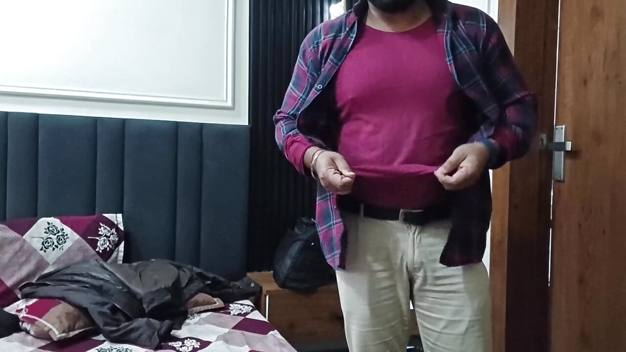Mature Indian Man Jerking off Alone in His Room 4K Video