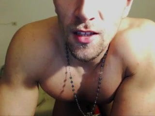 Muscle Stud Naked Jerk and pose