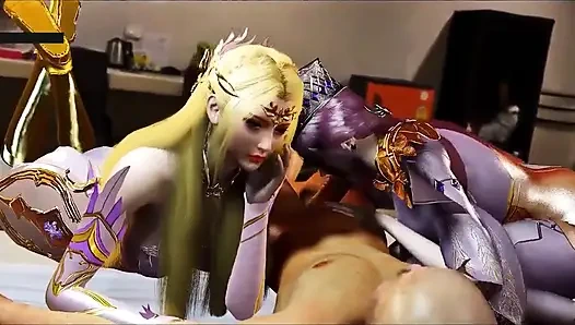 Sonsuz arzu parıltısının sanal tanrıçası - 3 boyutlu animasyon hentai