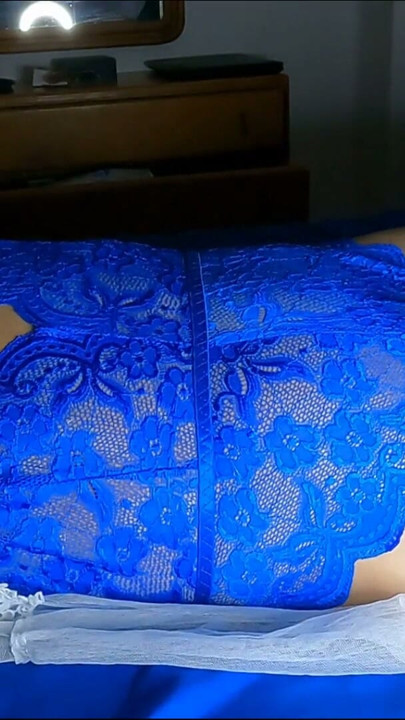 I have a wet dream and cum on my own face from going to sleep in sexy lingerie | Clip 1