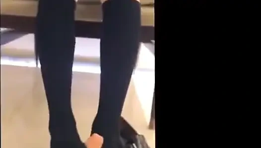 Uniform Socks Play, Can I Step on Your Dick?